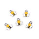 Zawieszka mini zwierzątka - White (5 Sztuki) Zawieszka mini zwierzątka - White (5 Sztuki)