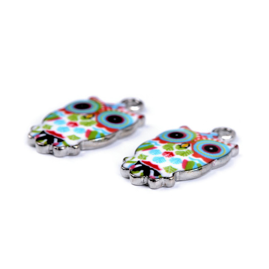 Fém medál / cipzár húzható bagoly 13x23 mm - Világoskék (2 Darabok) Fém medál / cipzár húzható bagoly 13x23 mm - Világoskék (2 Darabok)