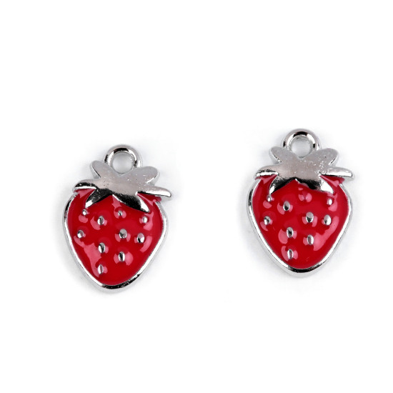 Pendant charm/zipper puller - bananas, grapes, strawberry - Violet (2 Pieces) Pendant charm/zipper puller - bananas, grapes, strawberry - Violet (2 Pieces)