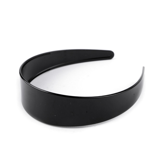 Cerchietto ampio in plastica, semplice / fascia per capelli - Nero (1 Pezzo) Cerchietto ampio in plastica, semplice / fascia per capelli - Nero (1 Pezzo)