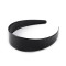 Cerchietto ampio in plastica, semplice / fascia per capelli - Nero (1 Pezzo)