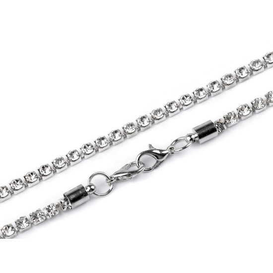 Łańcuszek sztrasowy do torebek i do odzieży 32,5 cm - Crystal (5 Sztuki) Łańcuszek sztrasowy do torebek i do odzieży 32,5 cm - Crystal (5 Sztuki)