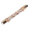 Clip / fibbia di fissaggio per cardigan, con strass - Oro rosa (1 Pezzo)