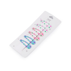Snap hair clips, unicorn, star - Mix (1 Card)