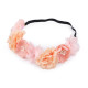Bandeau élastique avec fleurs pour coiffure - Rose (1 Pièce) Bandeau élastique avec fleurs pour coiffure - Rose (1 Pièce)