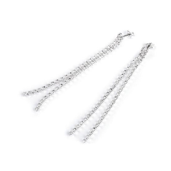 Boucles d’oreilles avec strass, bijouterie de jablonec - Cristal (2 Paires) Boucles d’oreilles avec strass, bijouterie de jablonec - Cristal (2 Paires)