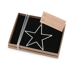 Christmas rhinestone star jablonec jewelery ø9 cm - Crystal (1 Piece)
