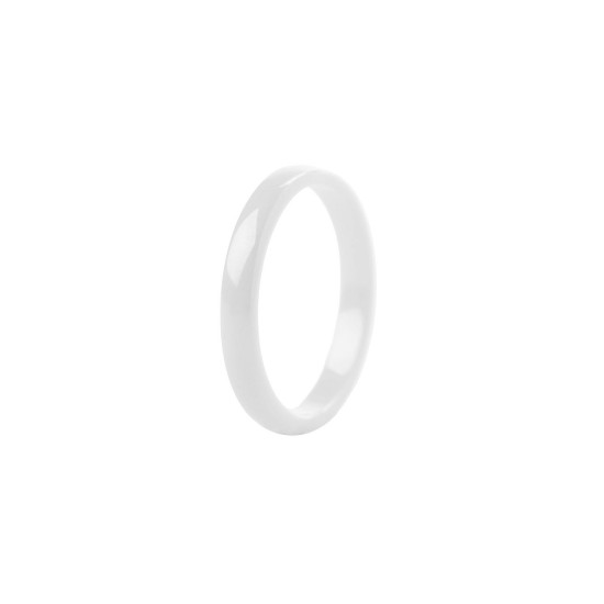Bague en céramique pour femmes et filles - Blanc (4 Pièces) Bague en céramique pour femmes et filles - Blanc (4 Pièces)