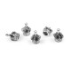 Zawieszka korona 12x16 mm - Platyna (5 Sztuki) Zawieszka korona 12x16 mm - Platyna (5 Sztuki)