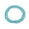 Faux pearl necklace long, retro - Blue azure (1 Piece)