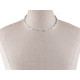 Collar de acero inoxidable con cuentas - Plata (1 Pieza) Collar de acero inoxidable con cuentas - Plata (1 Pieza)