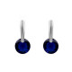 Stainless steel earrings with a rhinestone - Emerald (3 Pairs)