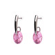 Stainless steel earrings with a rhinestone - Emerald (3 Pairs)