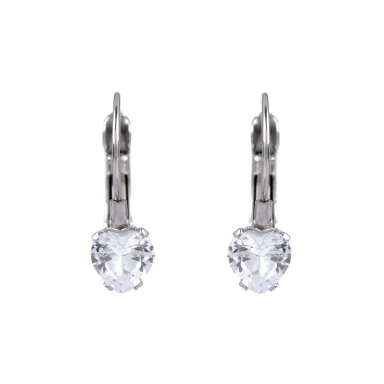 Kolczyki ze stali nierdzewnej z szlifowanym kamyczkiem - Crystal (1 Para) Kolczyki ze stali nierdzewnej z szlifowanym kamyczkiem - Crystal (1 Para)