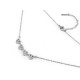 Collier 2 en 1 en acier inoxydable avec strass - cœurs, trèfle à quatre feuilles - Argent (1 Pièce) Collier 2 en 1 en acier inoxydable avec strass - cœurs, trèfle à quatre feuilles - Argent (1 Pièce)