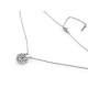 Collier 2 en 1 en acier inoxydable avec strass - cœurs, trèfle à quatre feuilles - Argent (1 Pièce) Collier 2 en 1 en acier inoxydable avec strass - cœurs, trèfle à quatre feuilles - Argent (1 Pièce)