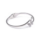 Armband aus edelstahl mit geschliffenen steinchen - Silber (1 Stück) Armband aus edelstahl mit geschliffenen steinchen - Silber (1 Stück)