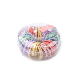 Hair bands in a donut box - Mix (1 Box)