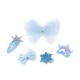 Set de agrafe de par - Albastru deschis (1 Card) Set de agrafe de par - Albastru deschis (1 Card)