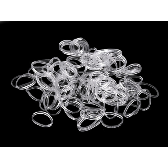 Gumki małe do włosów / do pakowania transparentne - Transparent (12 Torby) Gumki małe do włosów / do pakowania transparentne - Transparent (12 Torby)