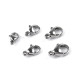Stainless steel lobster clasp carabiner, more sizes - Platinum (4 Pieces) Stainless steel lobster clasp carabiner, more sizes - Platinum (4 Pieces)