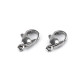 Stainless steel lobster clasp carabiner, more sizes - Platinum (4 Pieces) Stainless steel lobster clasp carabiner, more sizes - Platinum (4 Pieces)