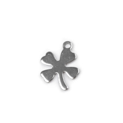 Anhänger aus edelstahl herz, vierblatt, kreuz - Platine (10 Stücke)