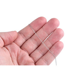 Łańcuszek ze stali nierdzewnej szerokość 1,2 i 1,5 mm metraż - Platyna (1 Metr)