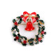 Broche couronne de fête avec strass - Vert foncé (8 Pièces) Broche couronne de fête avec strass - Vert foncé (8 Pièces)