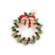 Broche couronne de fête avec strass - Vert foncé (8 Pièces) Broche couronne de fête avec strass - Vert foncé (8 Pièces)