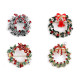 Broche couronne de fête avec strass - Vert foncé (8 Pièces) Broche couronne de fête avec strass - Vert foncé (8 Pièces)