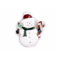 Brooch snowman - White (4 Pieces)
