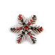 Broche avec strass, flocon de neige - Or (4 Pièces)