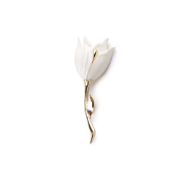 Broszka kwiaty - White (1 Sztuka)