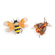 Brooch - wasp, fly - Orange-yellow (2 Pieces)