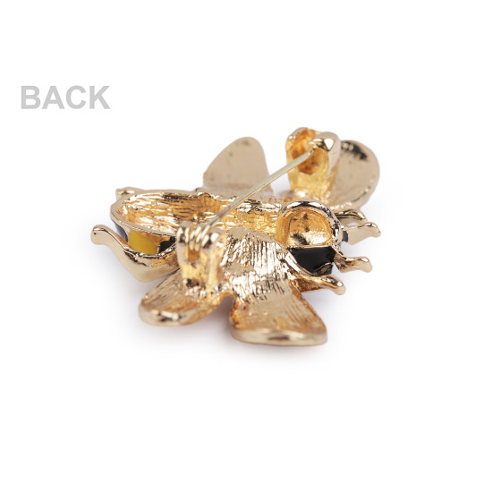 Brooch - wasp, fly - Orange-yellow (2 Pieces)