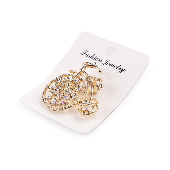 Bross kerékpár csiszoltkövekkel / kitűző bicikli - Crystal ab (1 Darab) Bross kerékpár csiszoltkövekkel / kitűző bicikli - Crystal ab (1 Darab)