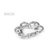 Brooch snake - Platinum (4 Pieces) Brooch snake - Platinum (4 Pieces)
