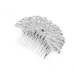 Grzebyk do włosów z szlifowanymi kamyczkami - Crystal (1 Sztuka)