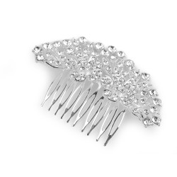 Grzebyk do włosów z szlifowanymi kamyczkami - Crystal (1 Sztuka)