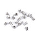 Stainless steel flat cord end 2 mm for leather - Platinum (20 Pieces) Stainless steel flat cord end 2 mm for leather - Platinum (20 Pieces)
