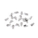 Stainless steel flat cord end 4 mm for leather - Platinum (20 Pieces) Stainless steel flat cord end 4 mm for leather - Platinum (20 Pieces)