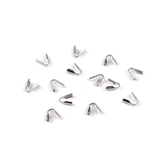 Stainless steel snap bail hook pinch clip necklace clasps ø2 mm - Platinum (20 Pieces) Stainless steel snap bail hook pinch clip necklace clasps ø2 mm - Platinum (20 Pieces)
