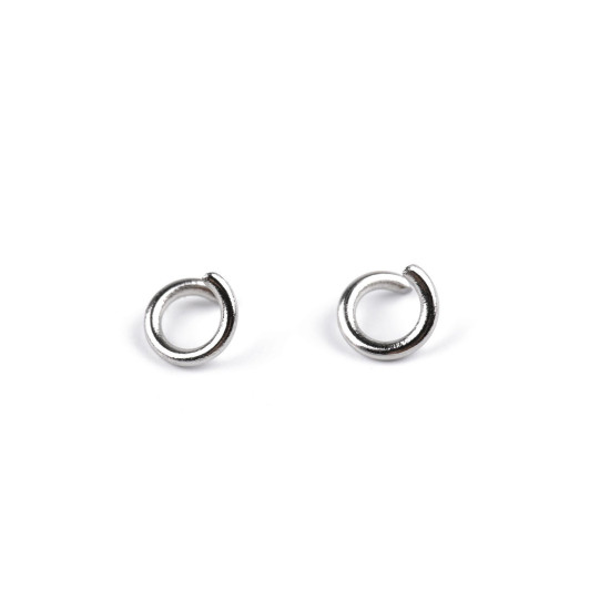 Anillo partido de conexión de acero inoxidable ø4 mm - Platino (5 Gramos) Anillo partido de conexión de acero inoxidable ø4 mm - Platino (5 Gramos)