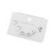 Juego de pendientes de acero inoxidable - Plata (1 Juego) Juego de pendientes de acero inoxidable - Plata (1 Juego)