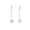 Dangle stainless steel earrings - Silver (1 Pair)