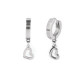 Boucles d'oreilles en acier inoxydable - cœur, trèfle à quatre feuilles, montagne - Argent (1 Paire) Boucles d'oreilles en acier inoxydable - cœur, trèfle à quatre feuilles, montagne - Argent (1 Paire)