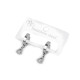 Boucles d'oreilles en acier inoxydable - cœur, trèfle à quatre feuilles, montagne - Argent (1 Paire) Boucles d'oreilles en acier inoxydable - cœur, trèfle à quatre feuilles, montagne - Argent (1 Paire)
