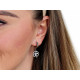 Boucles d'oreilles en acier inoxydable - cœur, trèfle à quatre feuilles, montagne - Argent (1 Paire) Boucles d'oreilles en acier inoxydable - cœur, trèfle à quatre feuilles, montagne - Argent (1 Paire)