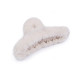 Fur hair claw clip - Ecru (1 Piece) Fur hair claw clip - Ecru (1 Piece)